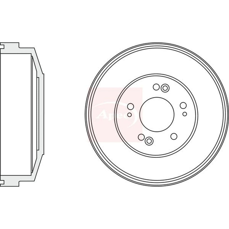 Apec Brake Drum Assembly Rear DRM9983