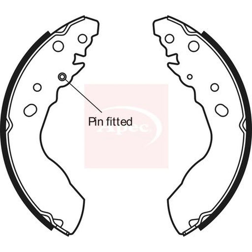 Apec Brake Shoe Set Axle Kit SHU562