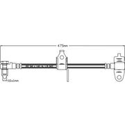 Juratek Brake Hydraulic Hose Line Front Right JBH1087R