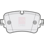 Apec Rear Brake Pad Set PD3775