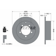 Textar 2 x Solid Rear Brake Discs 92136103-x2