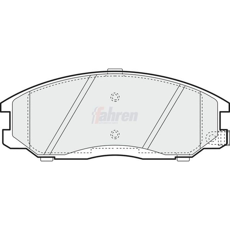 Fahren Front Brake Pad Set fits Hyundai H-1 / Starex Bus 1997-2007 2.4 2.5