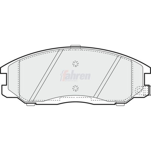 Fahren Front Brake Pad Set fits Hyundai H-1 / Starex Bus 1997-2007 2.4 2.5