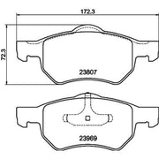 Mintex Front Brake Pad Set MDB2565