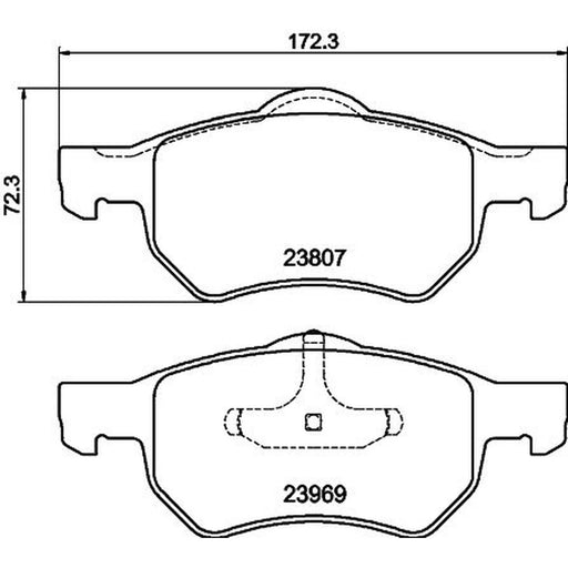 Mintex Front Brake Pad Set MDB2565