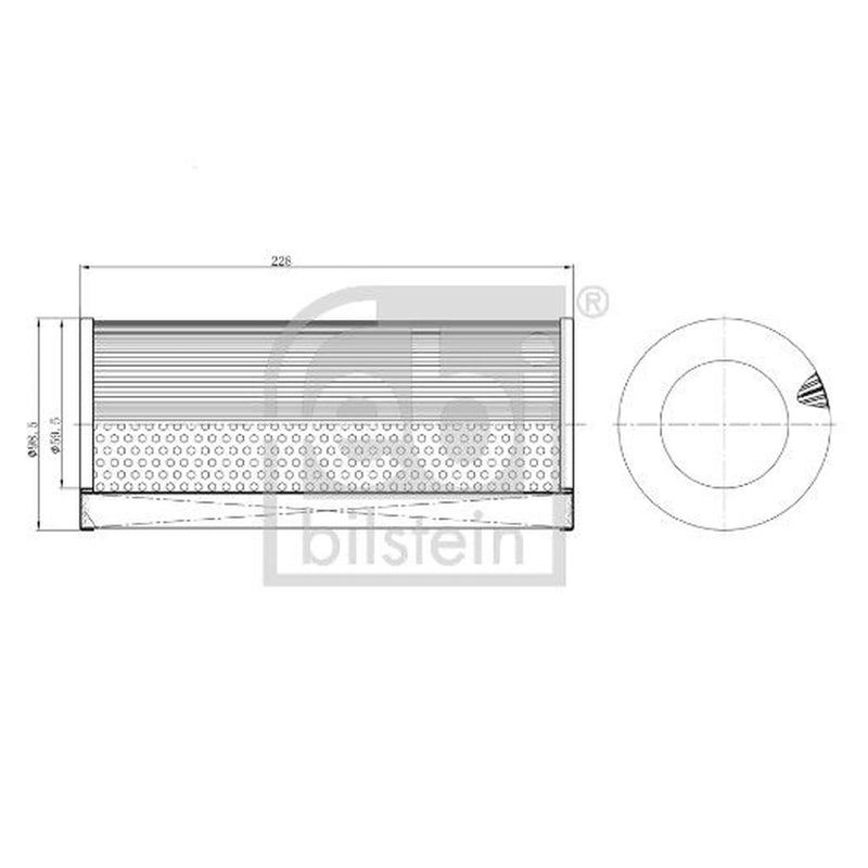 Febi Engine Oil Filter 186038