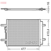 Denso Air Conditioning Condenser fits Hyundai Ioniq 2016-2022