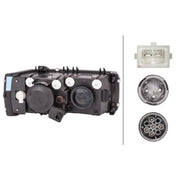 Hella Headlight Headlamp H7/H1 Left 1EJ 247 046-011