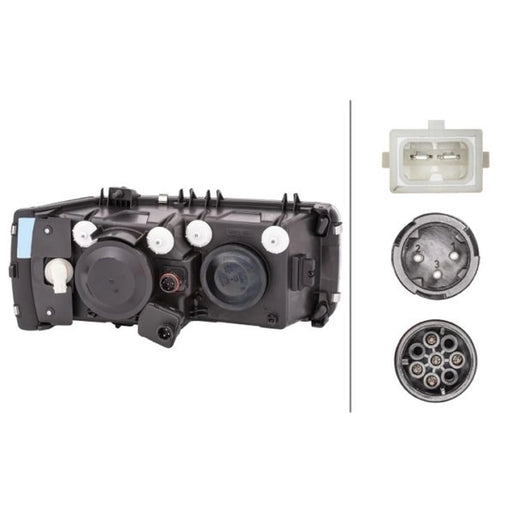 Hella Headlight Headlamp H7/H1 Left 1EJ 247 046-011