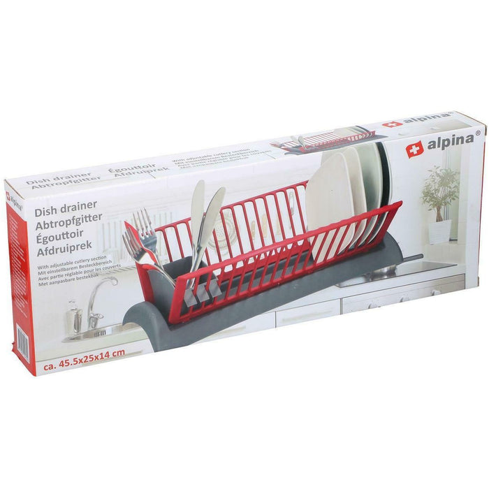 Alpina Red Dish Drainer Rack - Alpina - Van Life Living