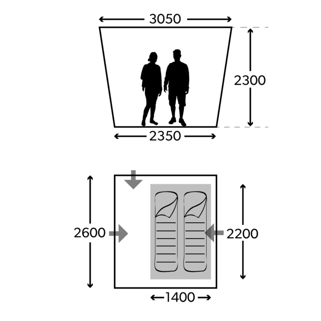 Dometic Auto AIR Eco DA Inflatable Drive-away Awning - Dometic - Van Life Living