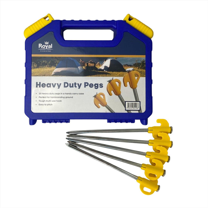 Awning Tent Pegs Heavy Duty x20 - Royal - Van Life Living