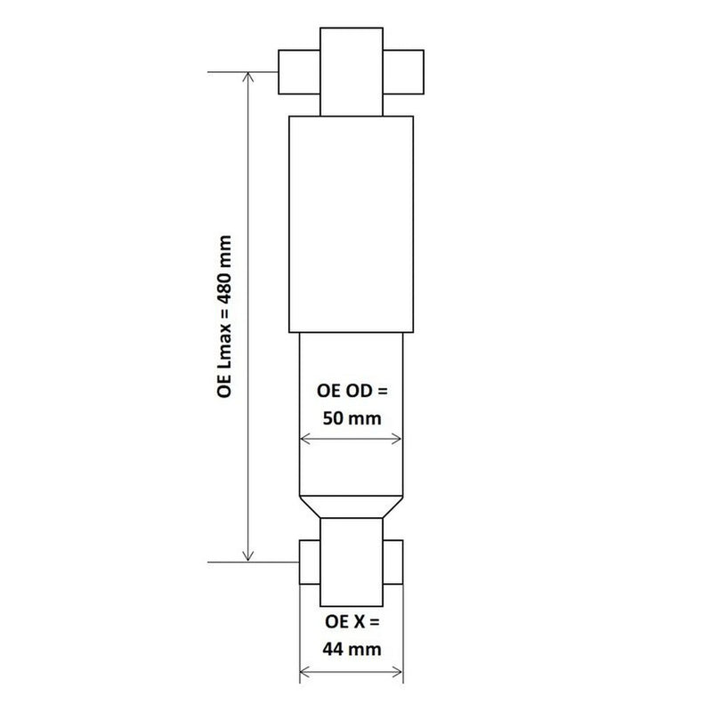 KYB Shock Absorber Damper Strut Rear 3417517