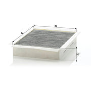 MANN-FILTER Cabin Air Filter (Pollen Filter) Eng.compart. CUK 26 003
