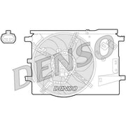 Denso Engine Cooling Fan fits Fiat Grande Punto 2005-2015 1.2 1.4