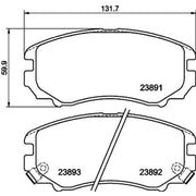 Mintex Front Brake Pad Set MDB2267
