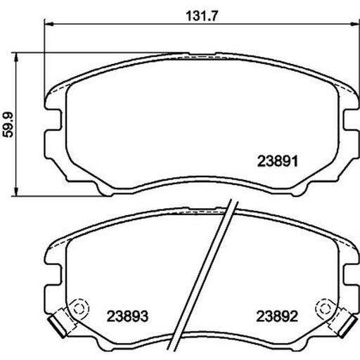 Mintex Front Brake Pad Set MDB3199