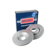 Borg & Beck 2 x Vented Front Brake Discs BBD4436-x2
