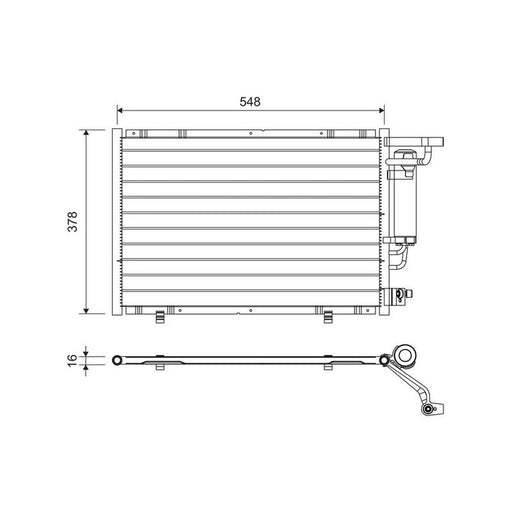 Valeo Air Conditioning Condenser 822730