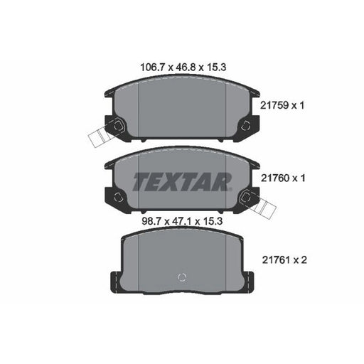 Textar Rear Brake Pad Set 2175901