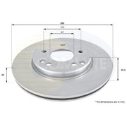 Comline 2 x Vented Front Brake Discs ADC1603V-x2