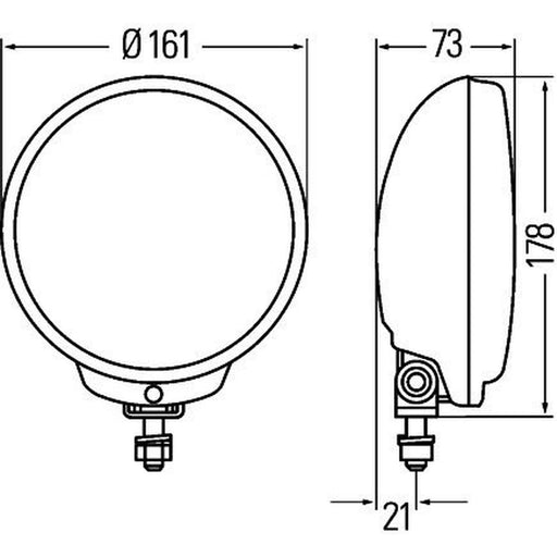Hella Headlamp Zf Sw MG12 1F6 Right 1F6 010 952-011 1F6 010 952-011