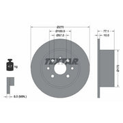 Textar 2 x Solid Brake Discs 92054700 OE 90297932 569102