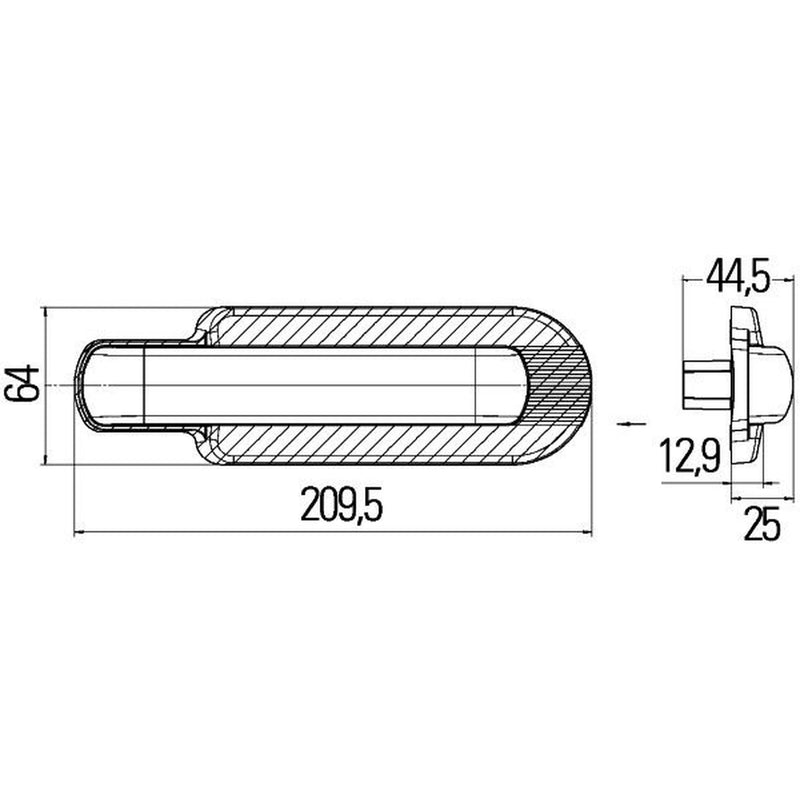 Hella Auxiliary Direction Indicator Lateral Mounting Connectors 2BM 011 788-001