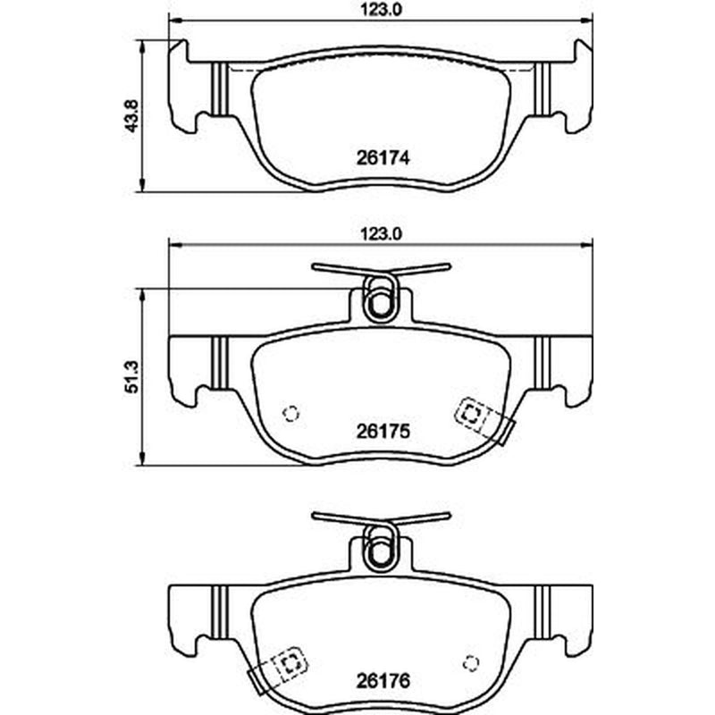 Mintex Rear Brake Pad Set MDB4215