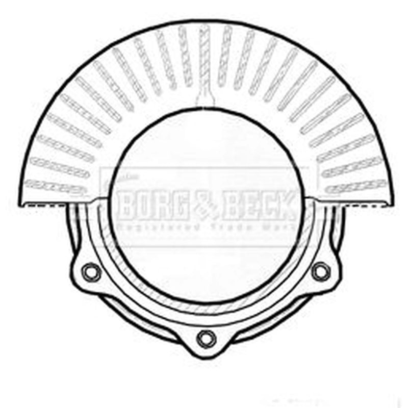Borg & Beck 2 x Vented Front Brake Discs BBD6022S-x2