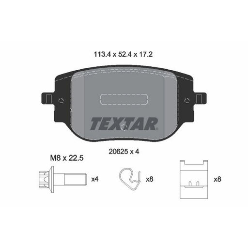 Textar Rear Brake Pad Set 2062501