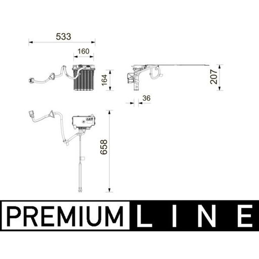 Mahle Auxiliary Heater Generator AHE 4 000P