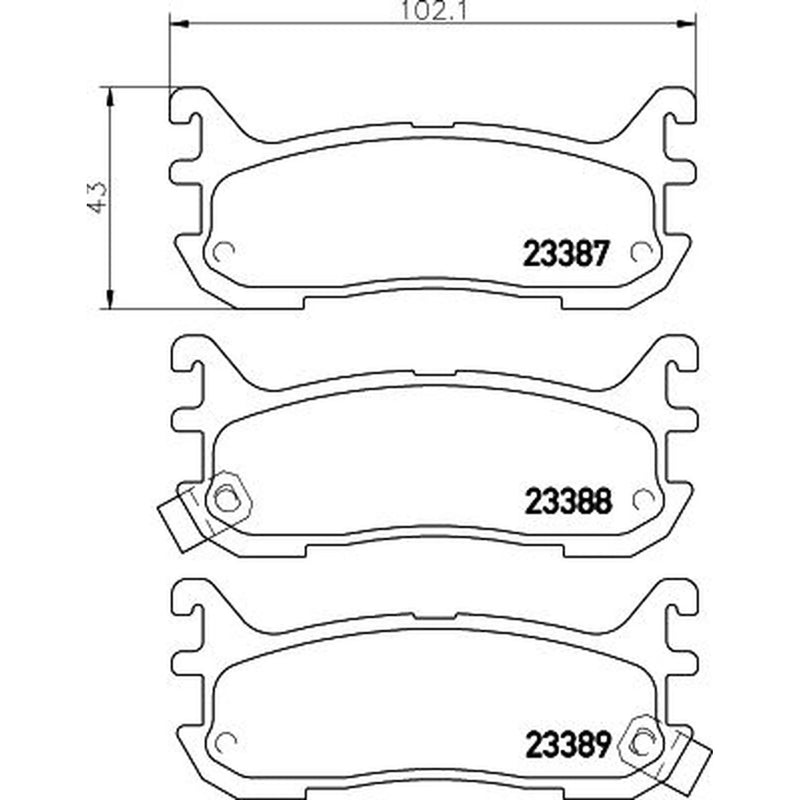 Mintex Rear Brake Pad Set MDB1705