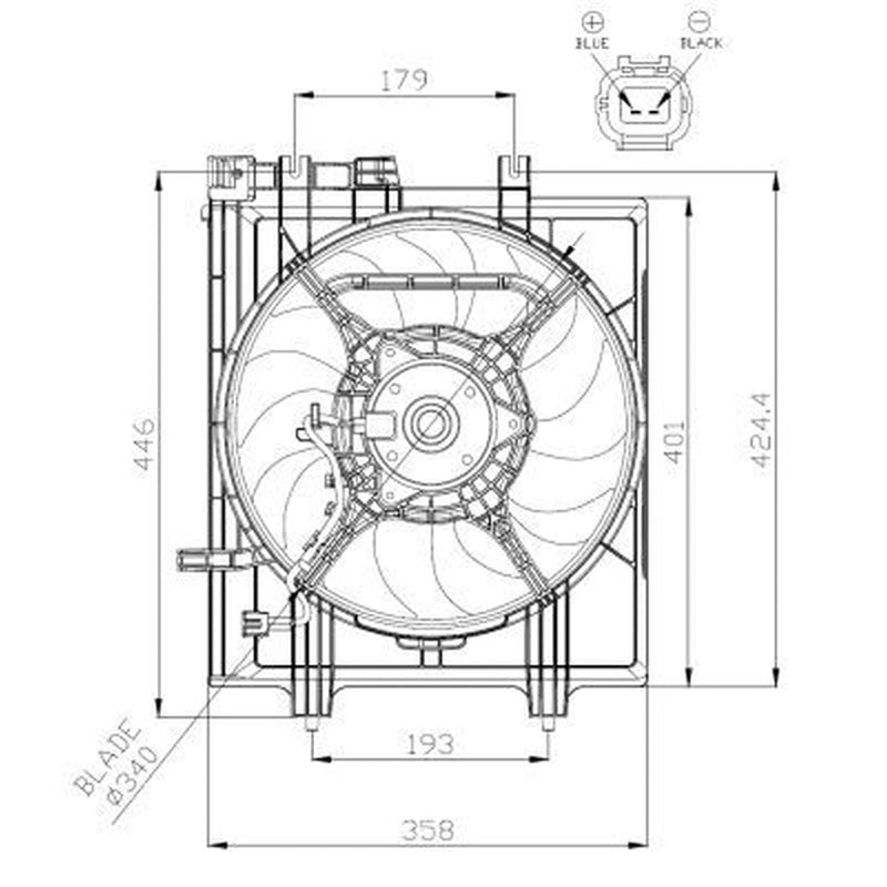 NRF Engine Cooling Fan 47936