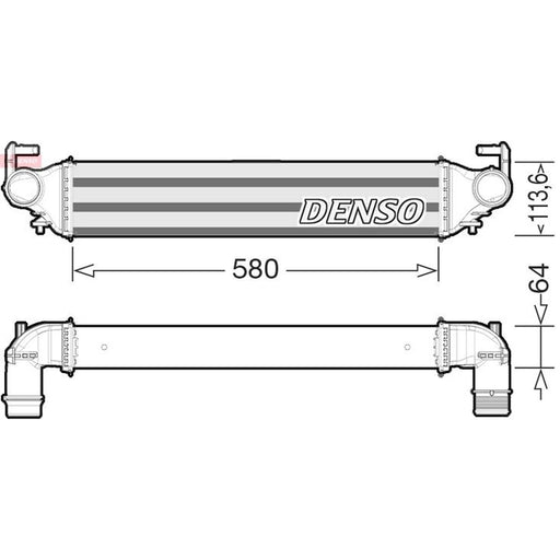 Denso Intercooler (Charge Air Cooler) DIT09117