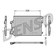 Denso Air Conditioning Condenser fits Dacia Logan 2004 on 1.4 1.6