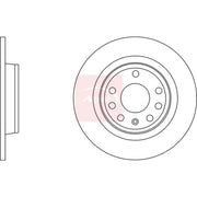 Apec 2 x Solid Rear Brake Discs DSK2717-x2