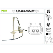 Valeo Electric Window Regulator Lifter Left Front 850426