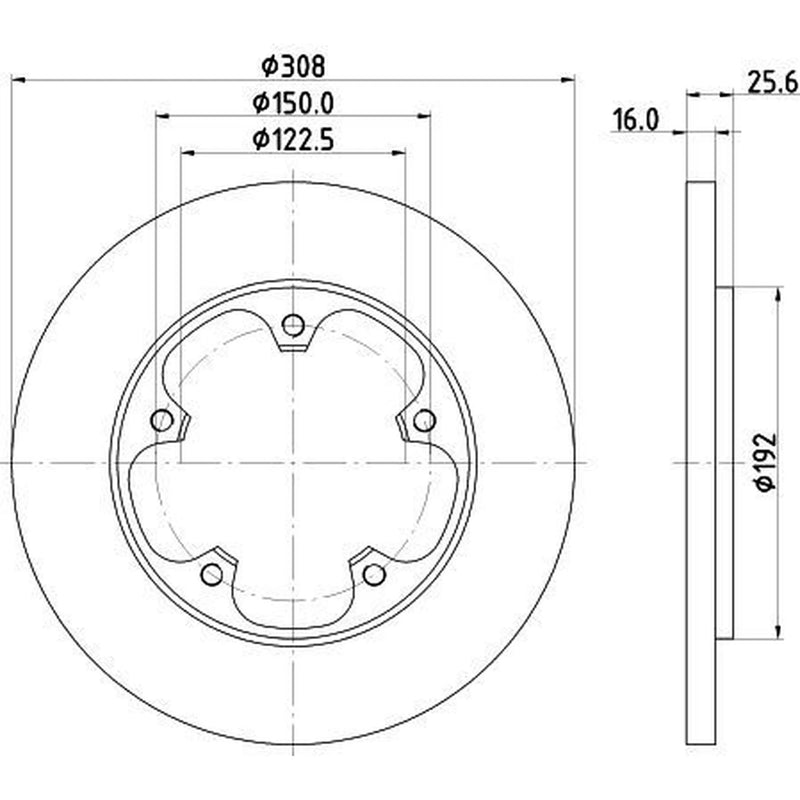 Mintex Lcv Van Kits solid 308mm MVK0074