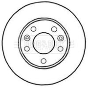 Borg & Beck 2 x Vented Front Brake Discs BBD4640-x2
