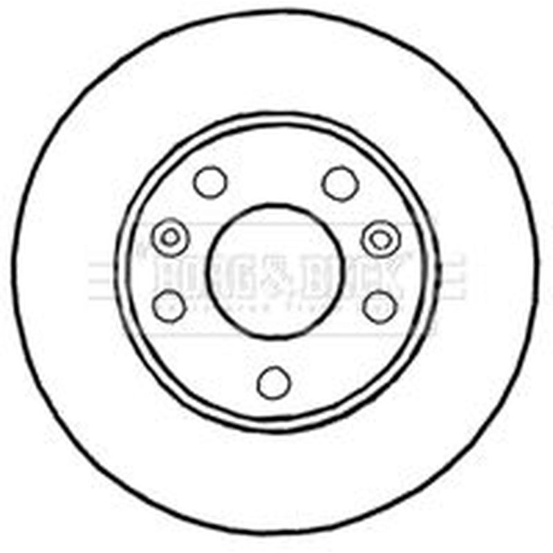 Borg & Beck 2 x Vented Front Brake Discs BBD4640-x2