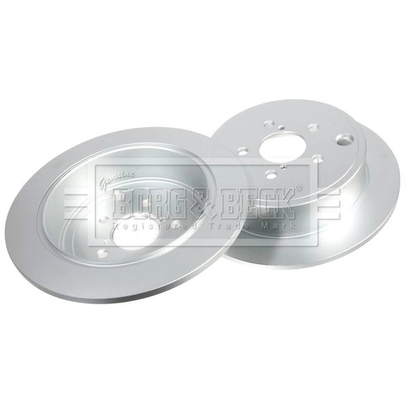 Borg & Beck 2 x Solid Rear Brake Discs BBD4756-x2