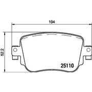 Mintex Rear Brake Pad Set MDB3778