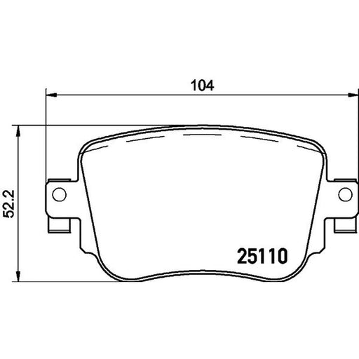 DON Rear Brake Pad Set PCP1309