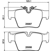 Mintex Rear Brake Pad Set MDB4421