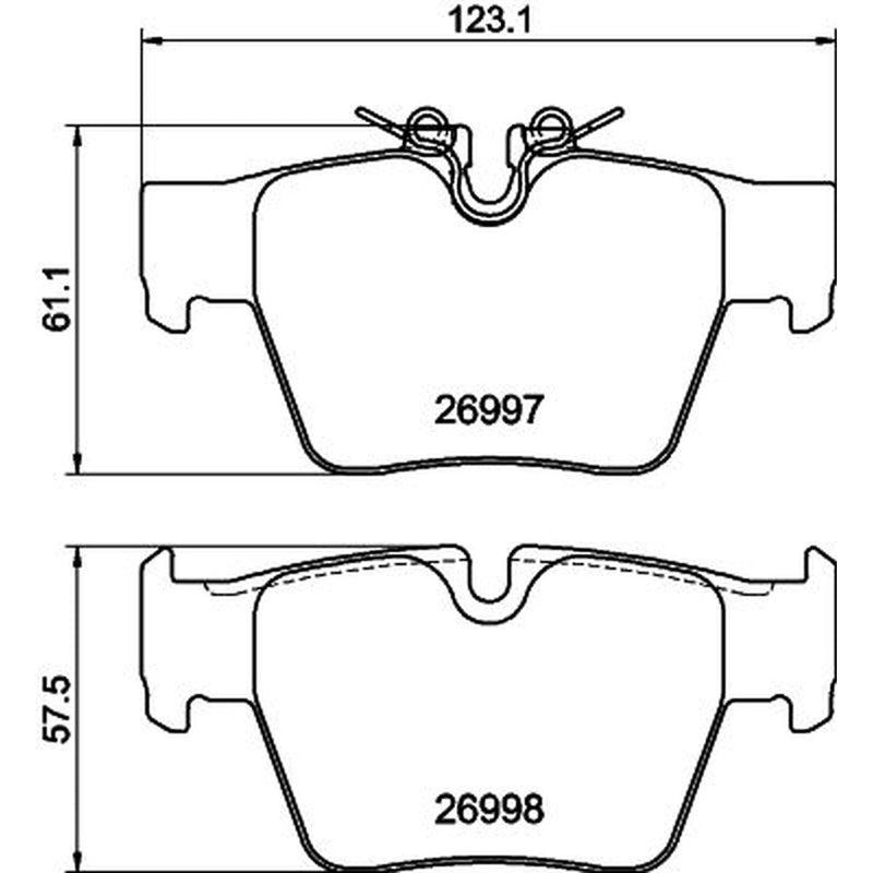 Mintex Rear Brake Pad Set MDB4421