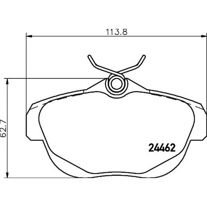 Mintex Rear Brake Pad Set MDB2858