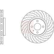 Apec 2 x Front Vented Brake Discs DSK2727