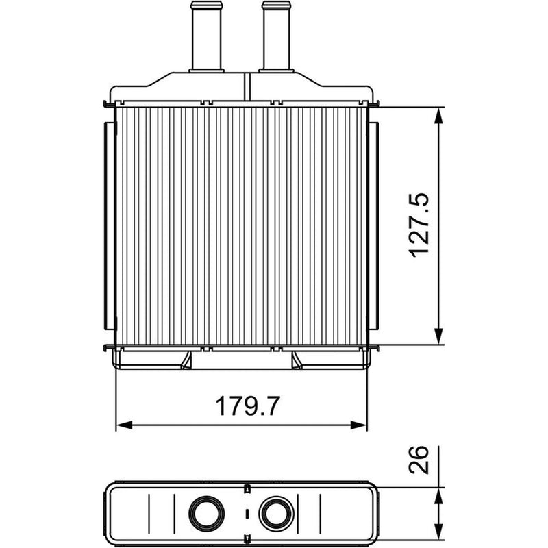 Valeo Heater Matrix Core Heat Exchanger 811541