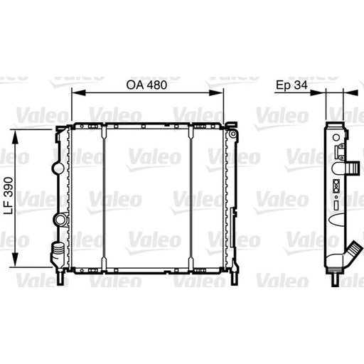 Valeo Engine Radiator 732474
